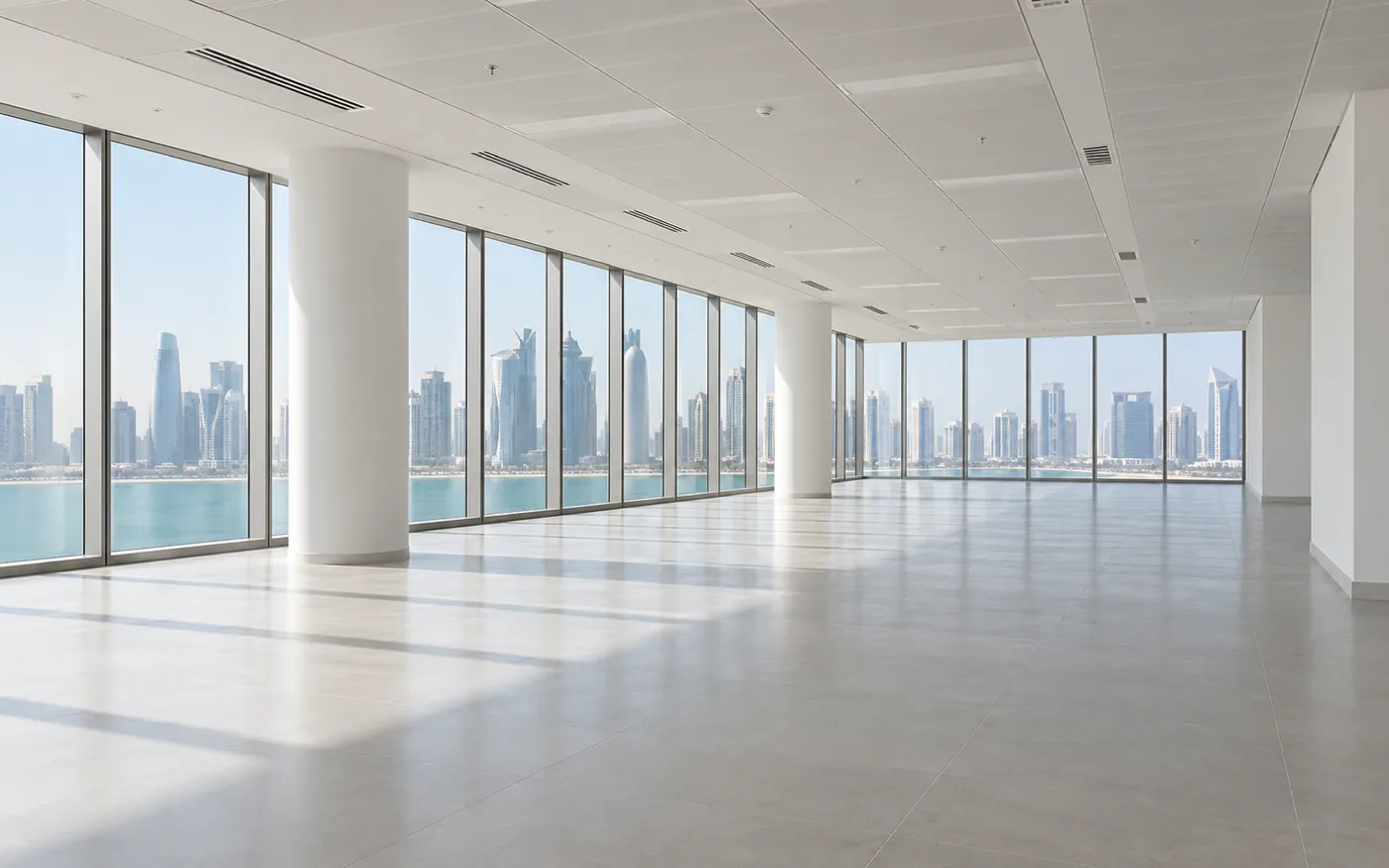 Illustrative office reinstatement space
